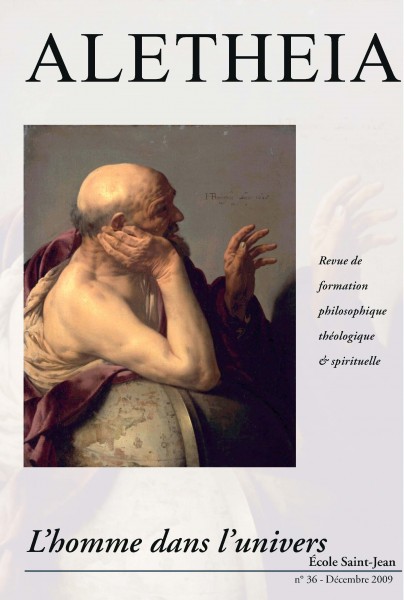 Aletheia n° 36 : L'homme dans l'univers Aletheia n° 36 : L'homme dans l'univers